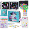 Unicorn Erasable Doodle Book Set – Unicorn Gifts For Girls, Airplane / Car Travel Essentials Kids