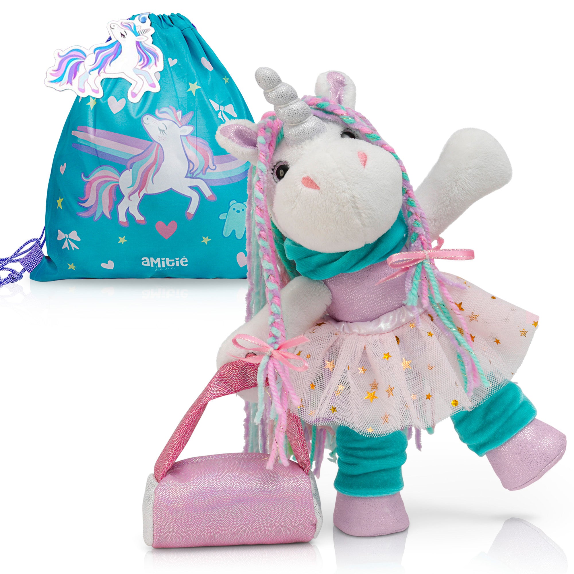 Amitié Lane Itsy Unicorn Posable Plush