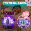 Girls Mermaid Toys – DIY Light Up Terrarium Kit for Kids – Mermaid Gifts for Girls 5-7, Birthday Gift for 5 Year Old Girl