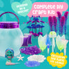 Girls Mermaid Toys – DIY Light Up Terrarium Kit for Kids – Mermaid Gifts for Girls 5-7, Birthday Gift for 5 Year Old Girl