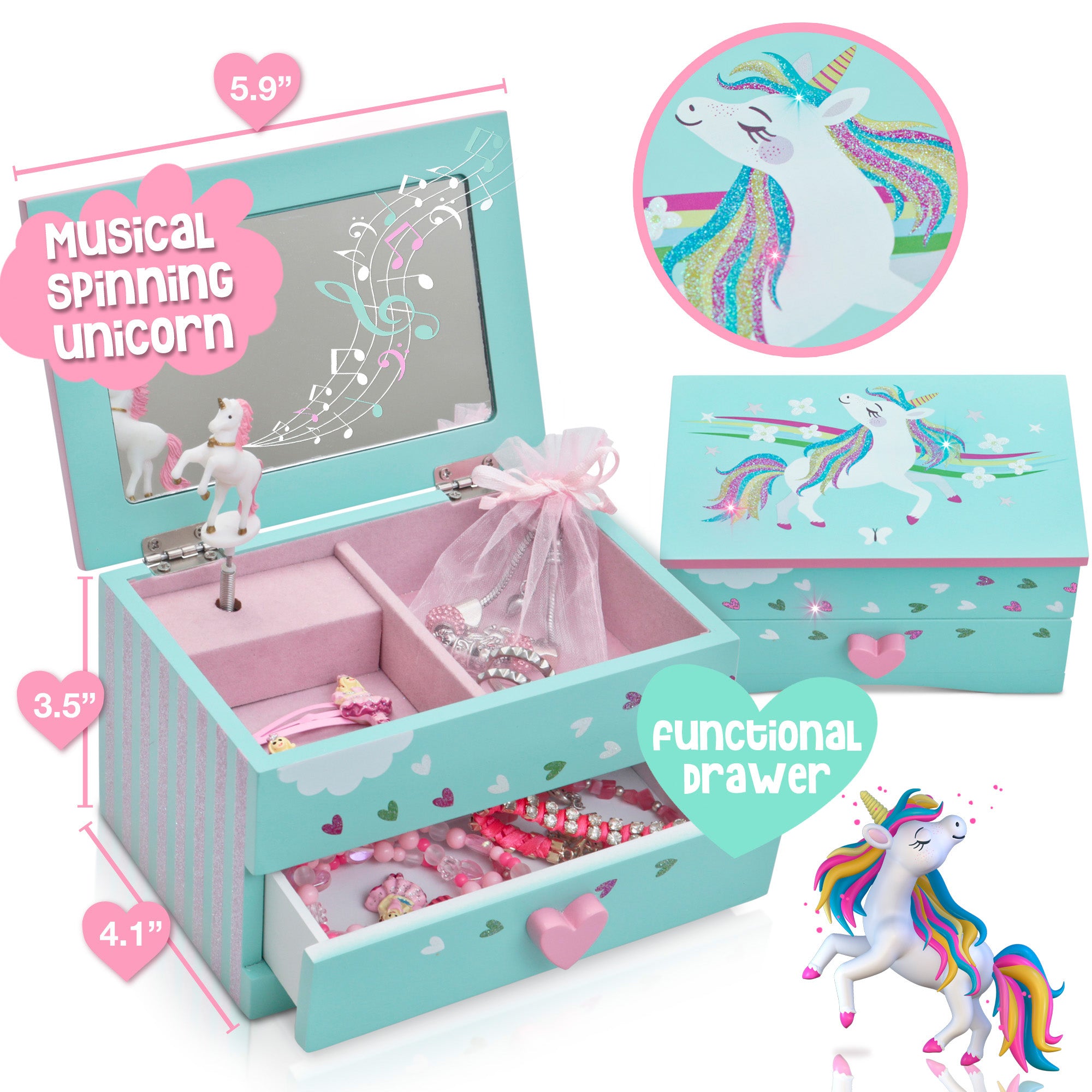 Craft box fashion make your own unicorn jewellery