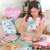 Kids Cookie Baking Set for Girls Incl. Itsy Unicorn Apron, Cookie Cutters, Complete Kit With 14 Cooking Pieces