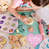 Kids Cookie Baking Set for Girls Incl. Itsy Unicorn Apron, Cookie Cutters, Complete Kit With 14 Cooking Pieces