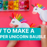 How To Make a 3D Paper Unicorn Bauble